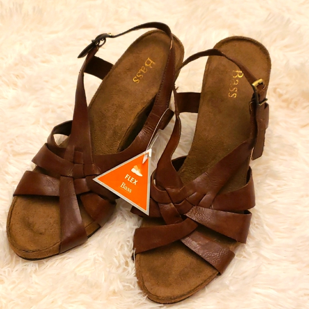 Bass Flex Wedge Sandals BNWT